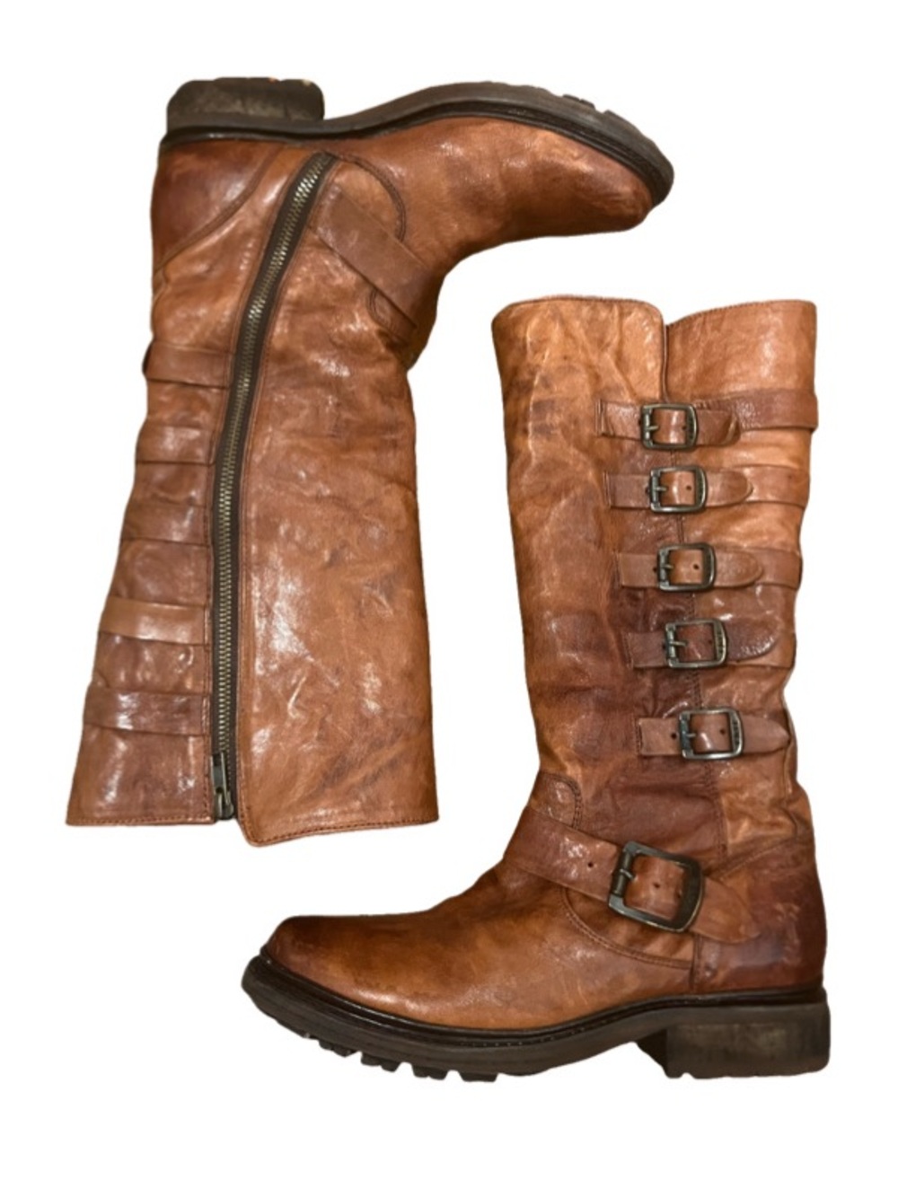 Frye Women's Valerie Shearling Sherpa Harness Boots